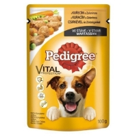 Pedigree 100g kapsička kuřecí/zelenina ve šťávě dog 