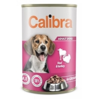 Calibra 1240g telecí, krůta a obiloviny v omáčce NEW dog