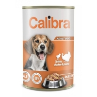 Calibra 1240g  krůta, kuře a těstoviny v želé, NEW dog