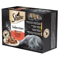 Sheba Selection  in Sauce  12 x 85g kapsička šťavnatý výběr cat 