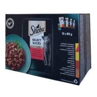 Sheba Slices in Gravy 12 x 85g kapsička šťavnatý výběr cat 