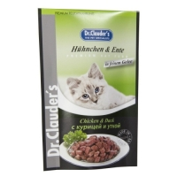 Dr.Clauder´s Hühnchen & Ente (kuře, kachna v želé) 100g cat  AKCE