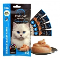 Fine cat Exclusive krémová svačinka Salmon 4x15g