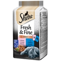 Sheba Fresh+Fine 6 x 50g kapsička rybí výběr cat