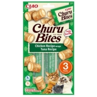 Churu Cat Bites Chicken wraps&Tuna Purée 3x10g