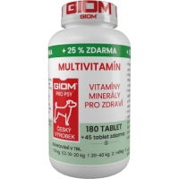 Giom S Multivitamín 180ks tablety dog+cat