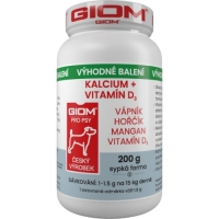 Giom S Kalcium + vitamín D3  200g prášek dog+cat