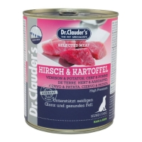 Dr.Clauder´s Hirsch & Kartoffel (jelení maso s bramborem) 800g dog AKCE