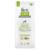 Brit Care  3kg Adult Medium Breed Sustainable Chicken & Insect dog  AKCE