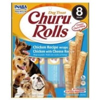 Churu Dog Rolls Chicken Reciple wraps Chicken with Cheese Recipe 8x12g