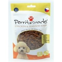 Perrito Chicken & Seafood Jerky Small 100g dog + cat    