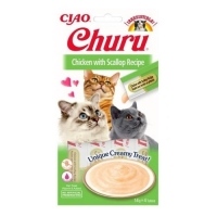 Churu Cat Chicken with Scallop  Recipr 4x14g